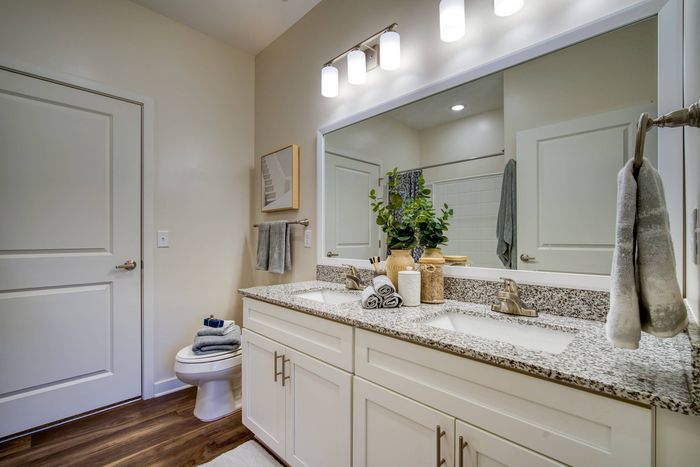 clean and bright bathroom