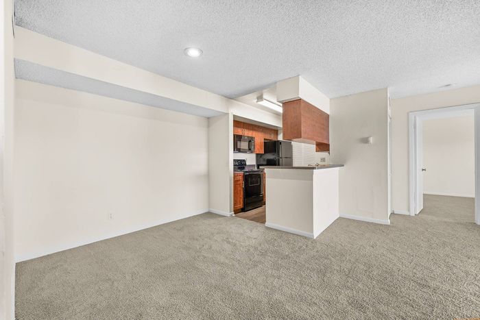 living space open to the kitchen