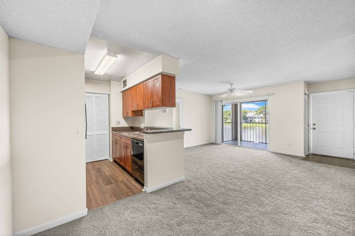 kitchen with view to the balcony