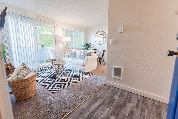 Entry way and living room