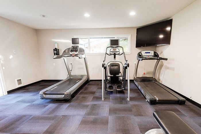 Gym with TV