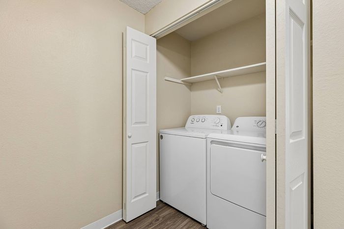Washer and dryer in unit