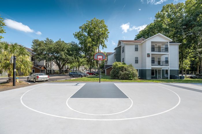 outdoor basketball court