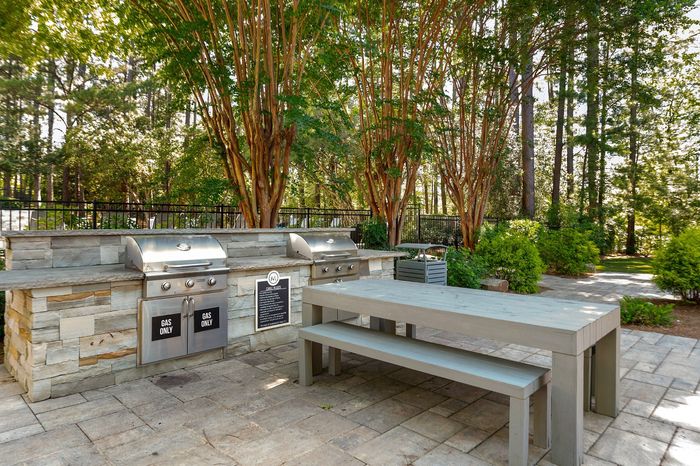 outdoor grill and picnic area