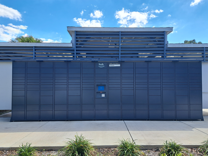 Exterior amazon locker hub