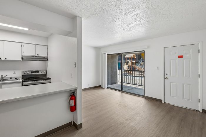 Open layout living spaces
