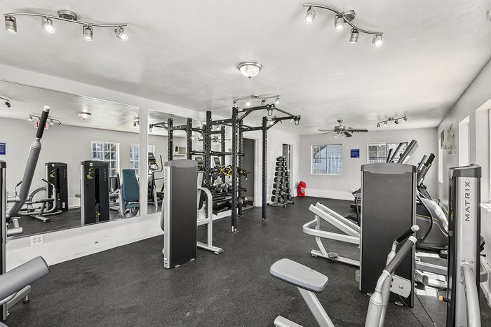 gym with free weights