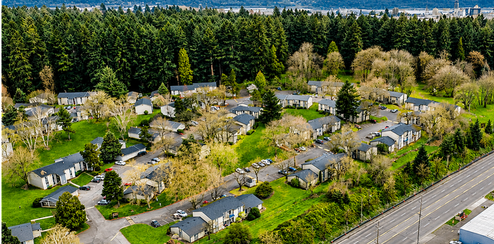 Aerial view of Ridgecrest TImbers