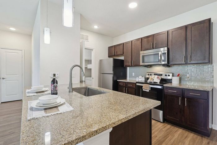Kitchen with island