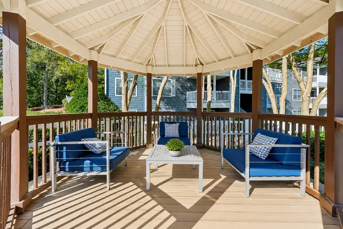 Outdoor covered seating area