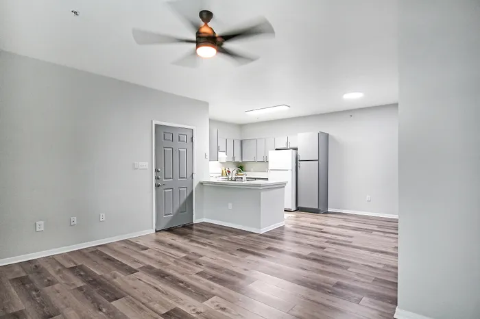 Living space with open layout