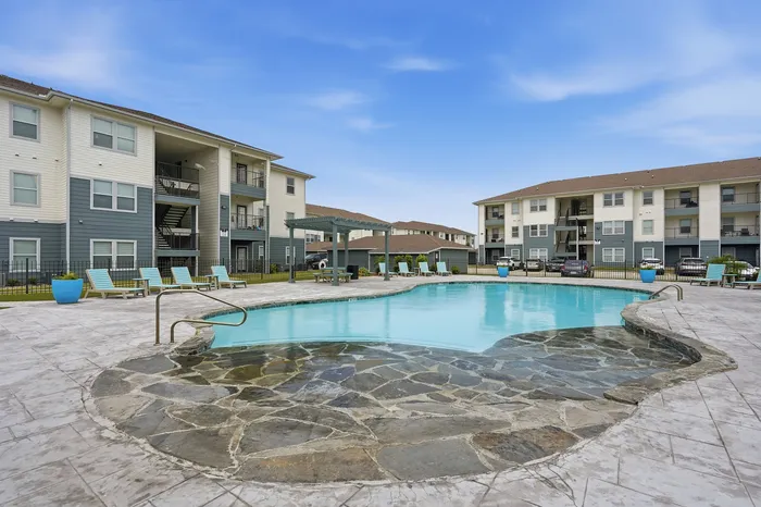 Sparkiling resort style pool