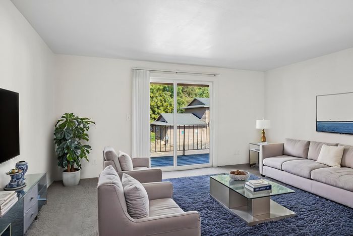 Modern leasing office at Fox Pointe Apartments in Portland, Oregon