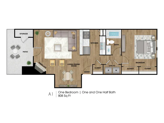A1 808sqft