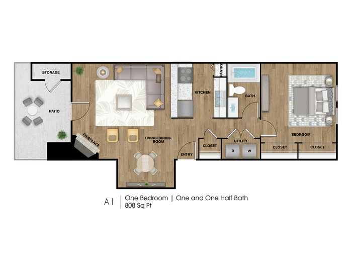 A1 808sqft