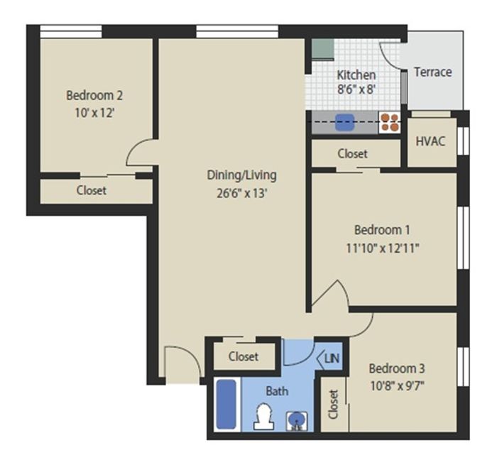 ORM - 3BR / 1 BA