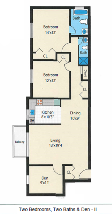PE - 2B2B DEN BALCONY