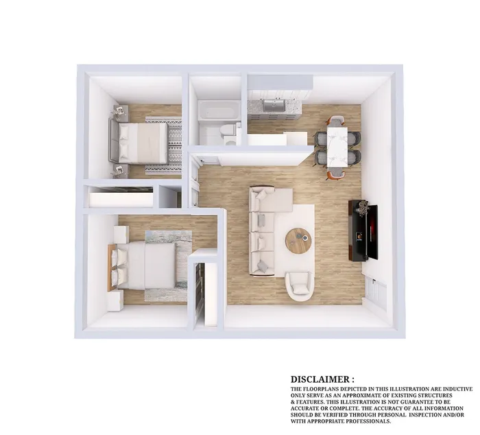 Two Bedroom Floor Plan