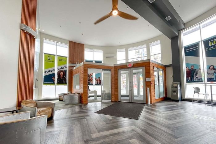 front lobby and leasing office