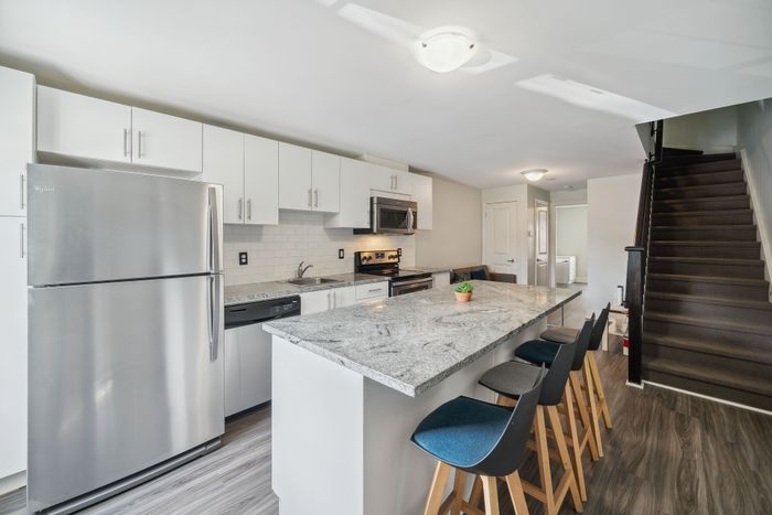 Kitchen and stairs