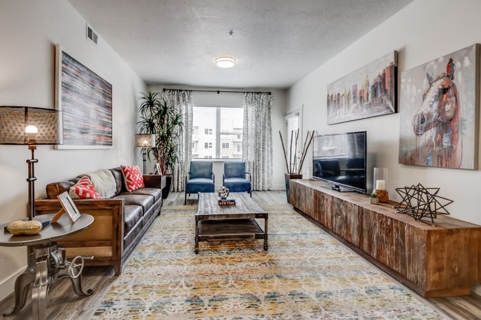 Living Room | Parkway Lofts | Orem Apartments