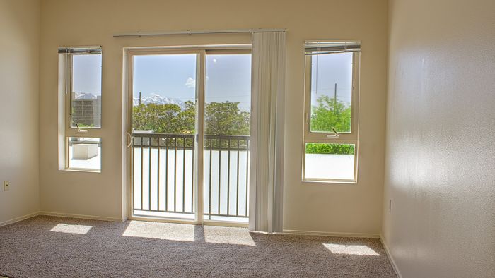 Bright Metro Flats studio apartment with private balcony and mountain views
