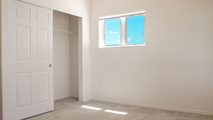 Metro Flats studio apartment with closet storage and natural light