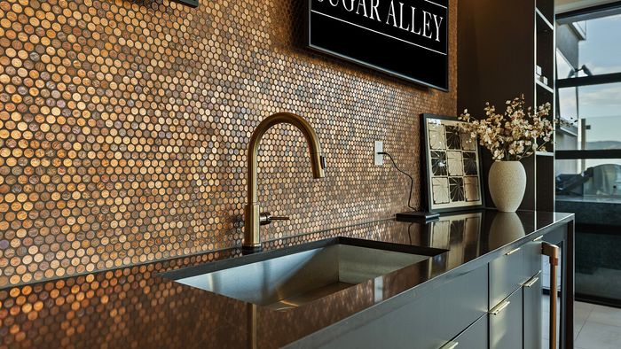 Rooftop Clubroom at Sugar Alley – rooftop clubroom close up penny wall