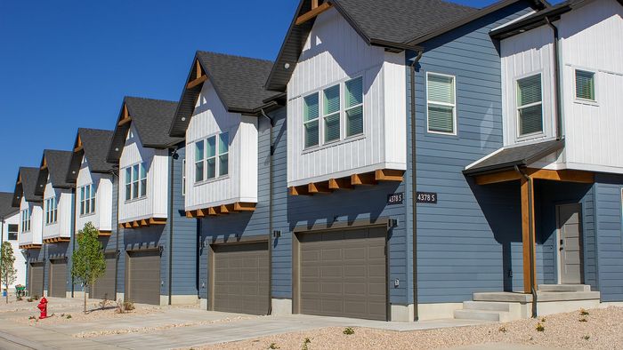 Modern Townhome Streetscape