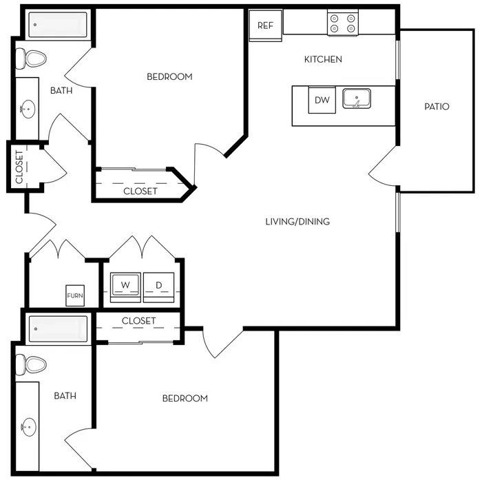 City Garden 2x2 Floorplan