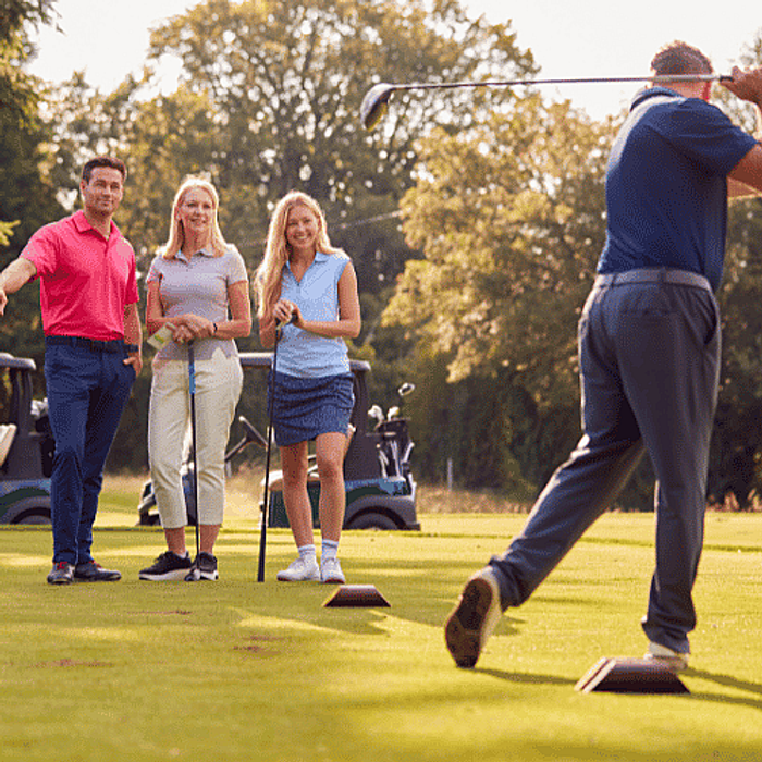Surrounded by Golf Clubs