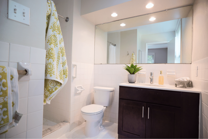 Sevilla Court apartment with stylishly updated bathroom and modern finishes