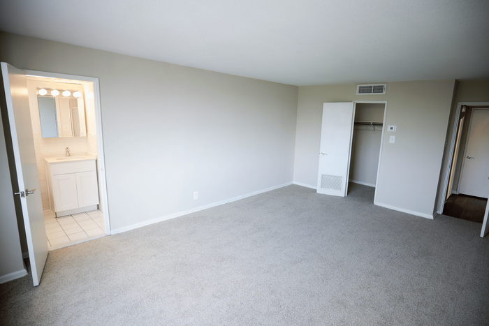 Two-bedroom apartment at Wynnewood House with generous square footage.
