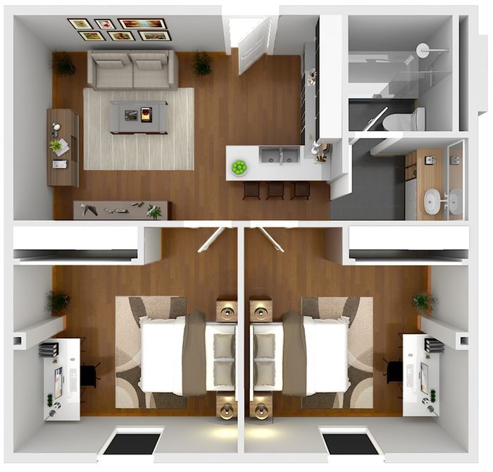 Assembly North Hall- 2 bed-1bath