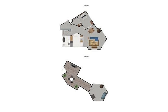 2 bed 1 bath