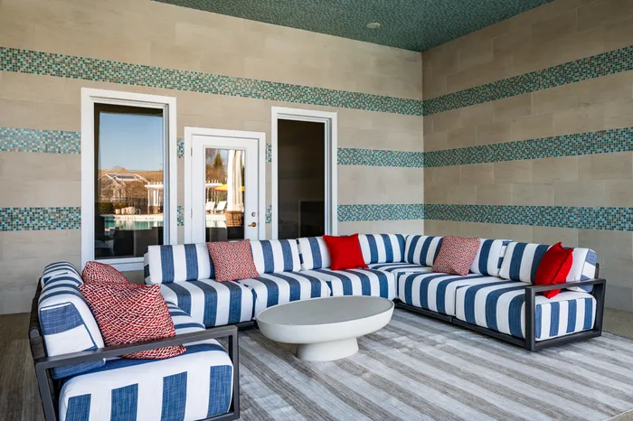 pool and lounge area