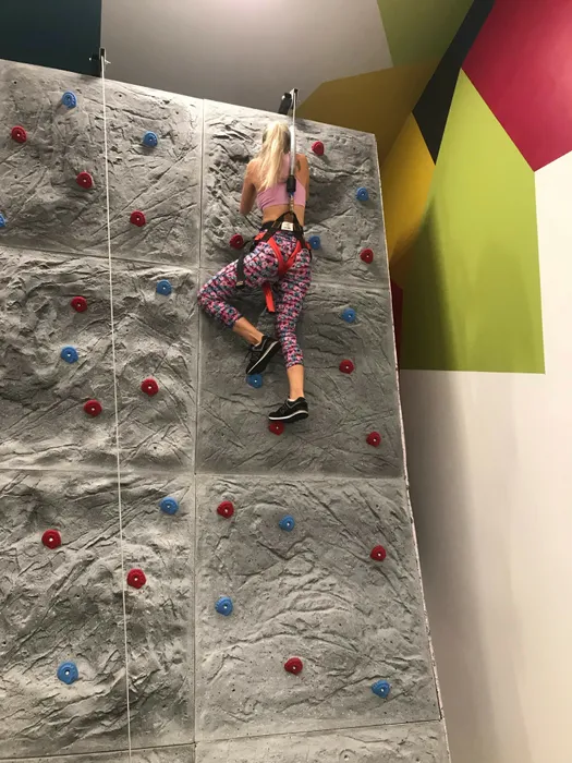 climbing rock wall