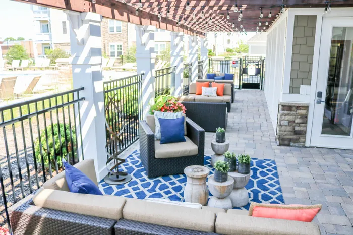pool lounge area