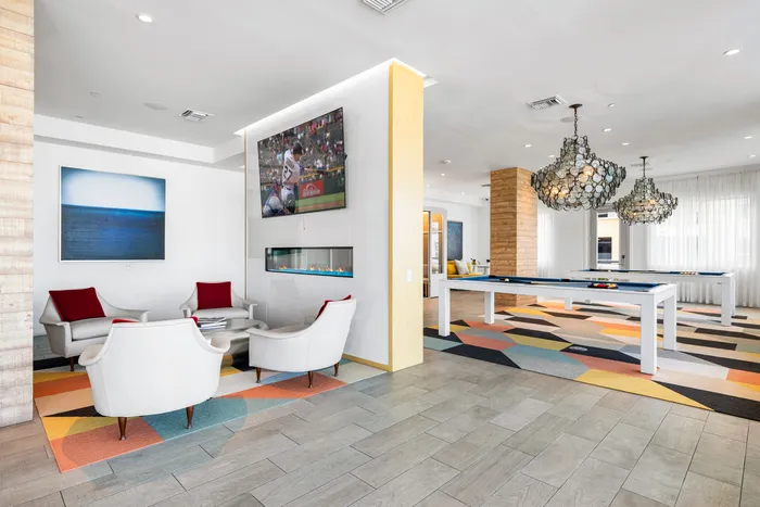 clubhouse at a luxury apartment in Downtown Sarasota FL