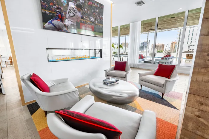 clubhouse at a luxury apartment in Downtown Sarasota FL