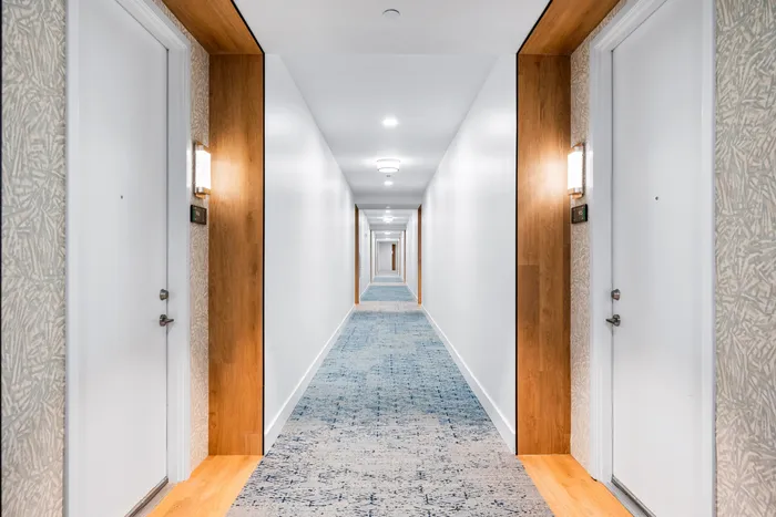 hallway at a luxury apartment in Downtown Sarasota FL