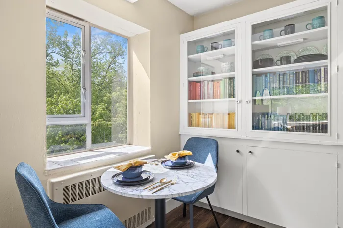 dining area by window
