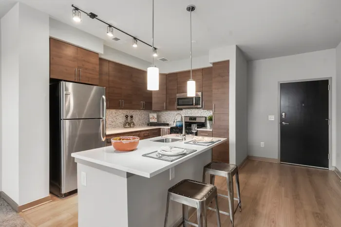 Brown Cabinets Kitchen