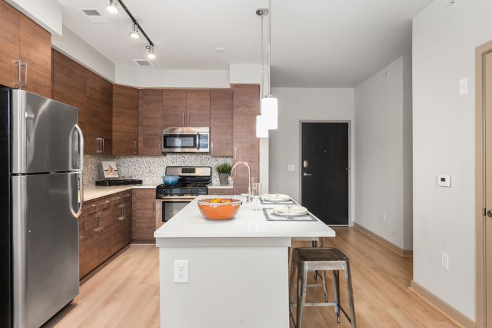 Brown Cabinets Kitchen