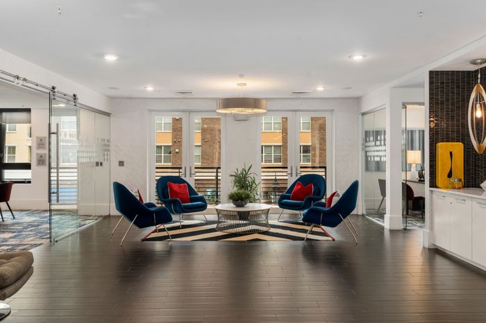 lounge area in clubhouse