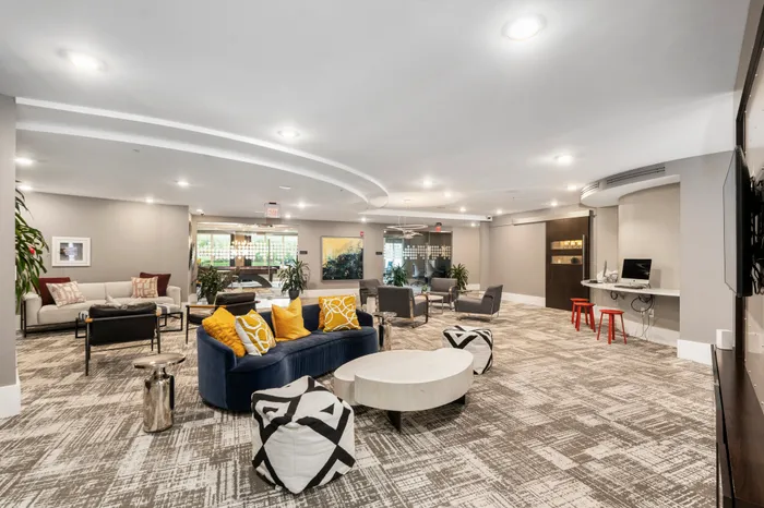 lounge area in clubhouse