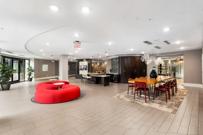 lounge area in clubhouse