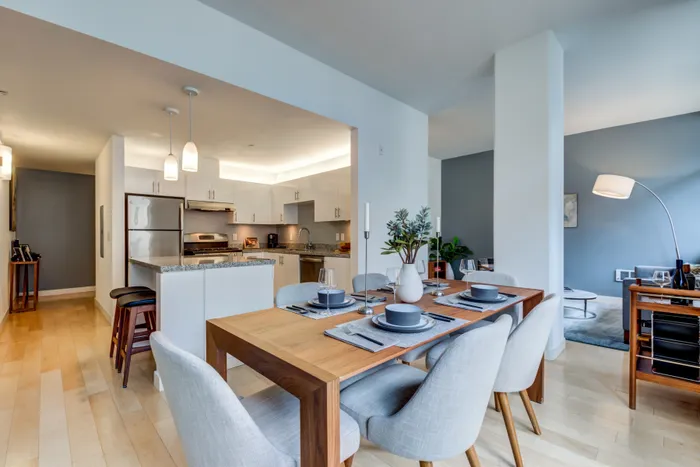 dining and kitchen entrance