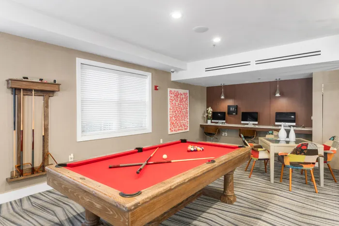 billiards in clubhouse