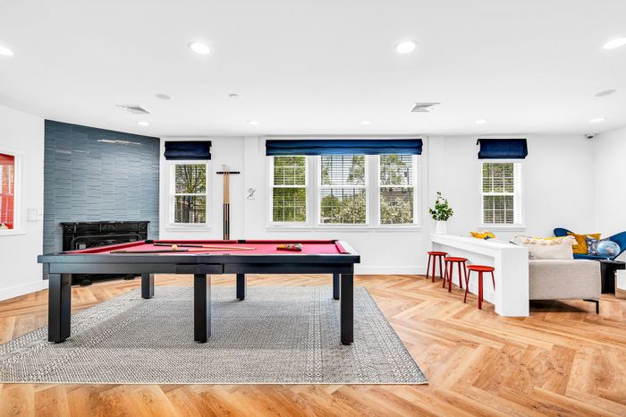 Clubhouse lounge billiards area